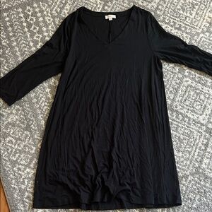 LOFT Black V-Neck Tunic Top